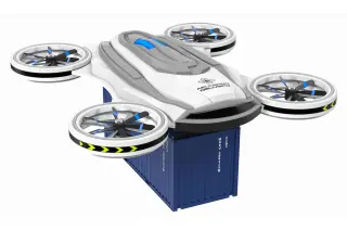 3D Molier Cargo Quadrocopter Drone · 来源页主图