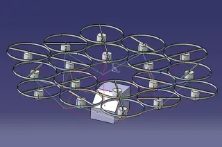 Technoplane Mini-Bee Octadecacopter · 来源页主图